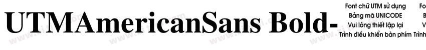 UTMAmericanSans Bold字体转换